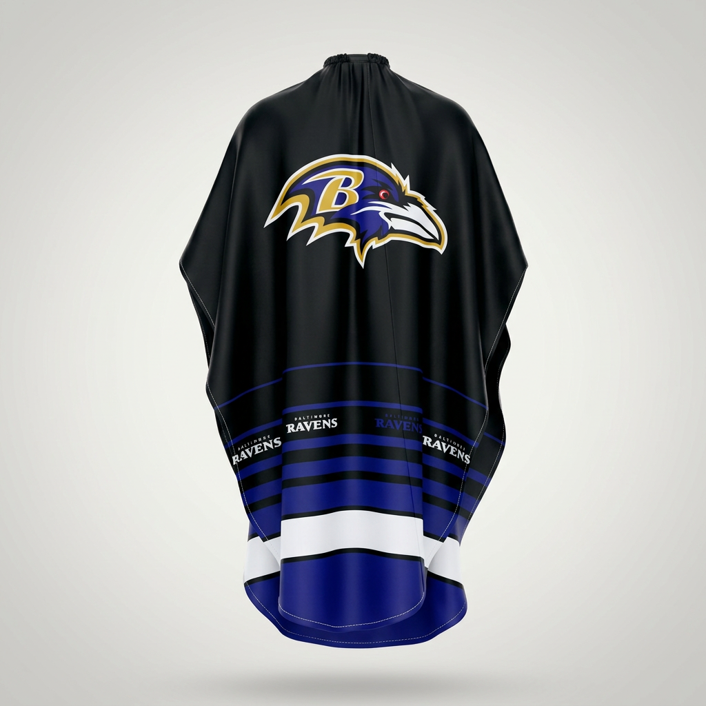 Baltimore Ravens Barber Cape