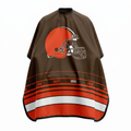 Brown cape with a football helmet logo on a white background