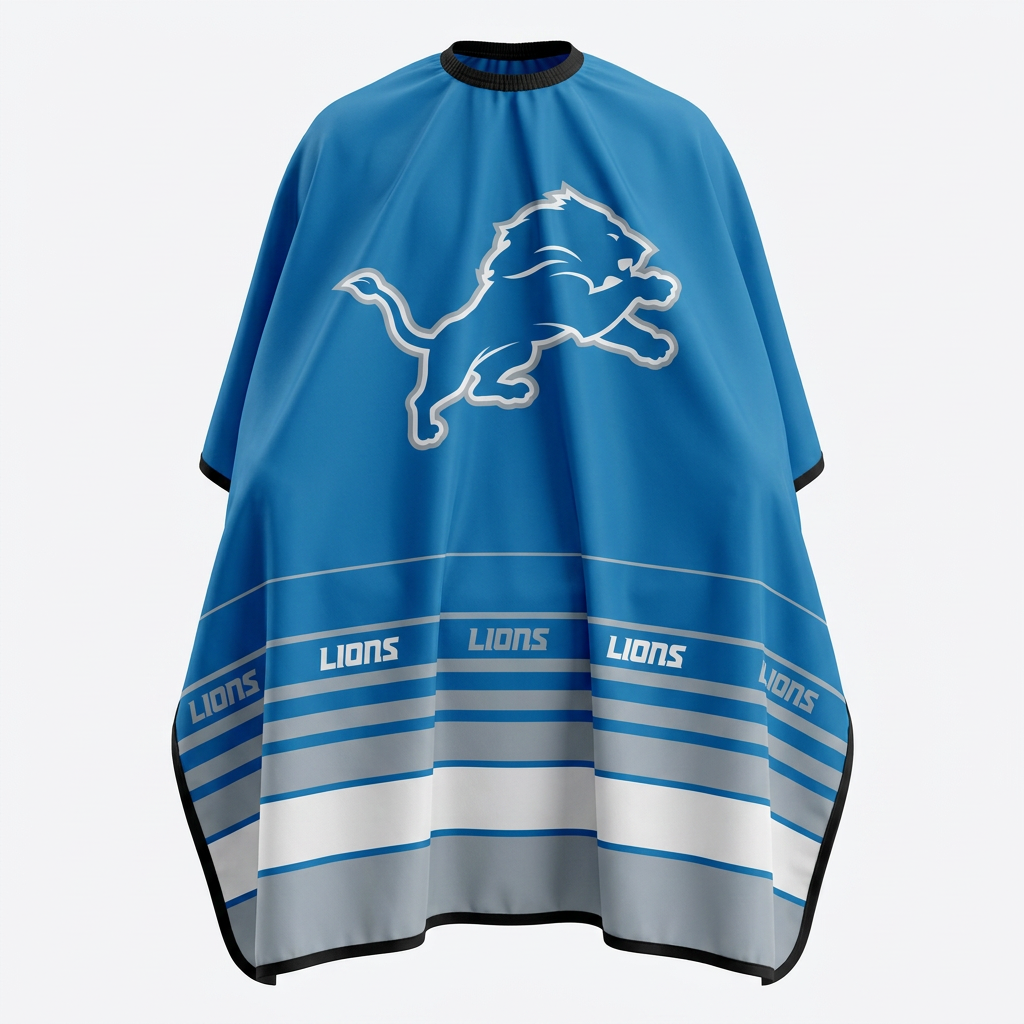 Detroit Lions Barber Cape