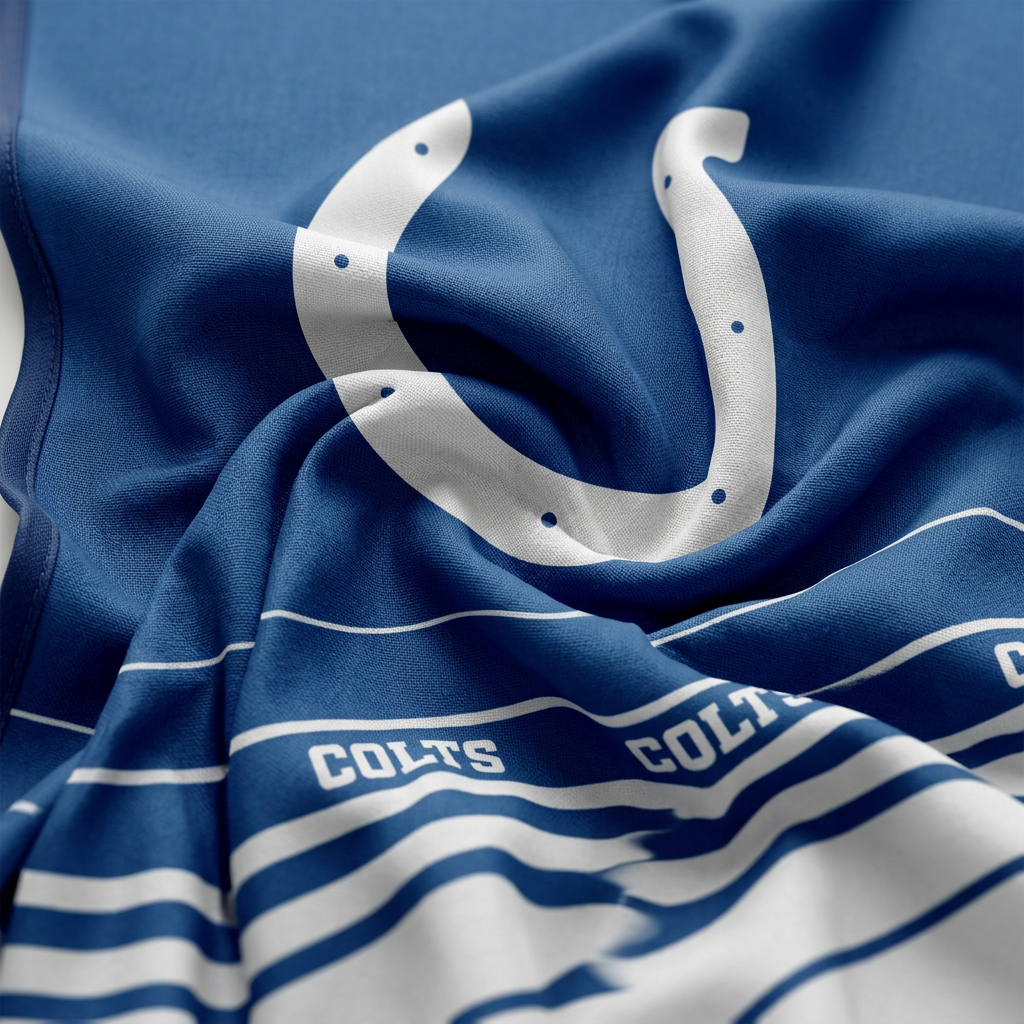 Indianapolis Colts Barber Cape Fabric